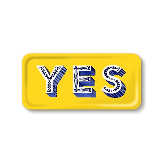 Jamida of Sweden Small Rectangle Tray / YES Yellow - 32x15cm by Asta Barrington