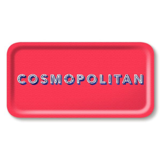 Jamida of Sweden COSMOPOLITAN Rectangle Tray Strawberry Red Large 43x22cm by Asta Barrington