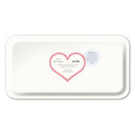 Jamida of Sweden COSMOPOLITAN Rectangle Tray Strawberry Red Large 43x22cm by Asta Barrington