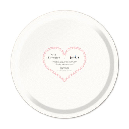 Jamida of Sweden Round Tray ROSÉ Light Pink Diameter 31cm by Asta Barrington