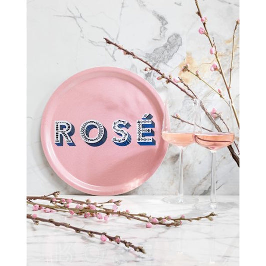 Jamida of Sweden Round Tray ROSÉ Light Pink Diameter 31cm by Asta Barrington