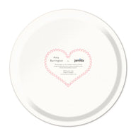 Jamida of Sweden LOVE Round Tray Pink Diameter 31cm by Asta Barrington