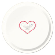 Jamida of Sweden Round Tray BONJOUR Red Diameter 39cm by Asta Barrington