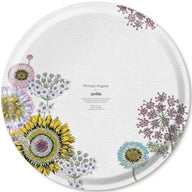 Jamida of Sweden Sunflower Round Tray Navy Multi Diameter 46cm by Michael Angrove