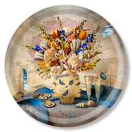 Jamida of Sweden The Philosopher's Study Round Tray Diameter 31cm by Maggie Taylor