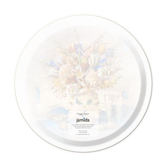 Jamida of Sweden The Philosopher's Study Round Tray Diameter 31cm by Maggie Taylor