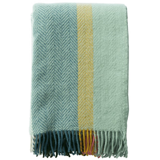 Klippan Birka Meadow 130x200cm Eco Lambswool Throw / Blanket