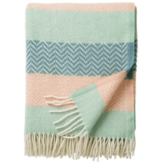 Klippan Zigzag Pastel 130x200cm Eco Lambswool Throw / Blanket