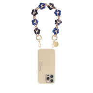 La Coque Francaise Cassy Flowers Bracelet Phone Chain 40cm in Blue
