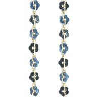 La Coque Francaise Cassy Flowers Long Phone Chain 120cm in Blue