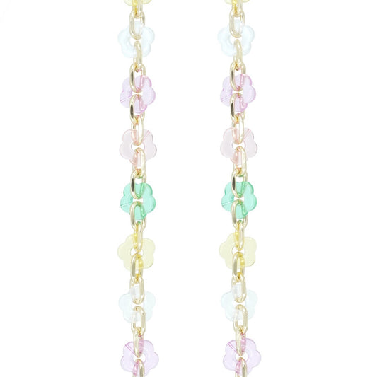 La Coque Française Cassy Flowers Long Phone Chain 120cm / Pastel