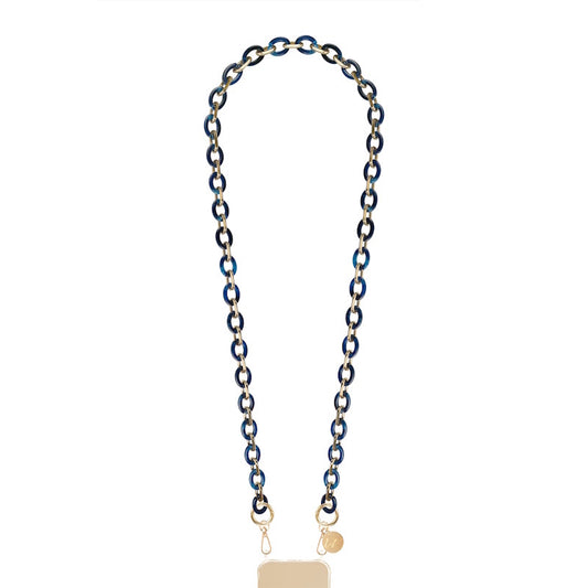La Coque Française Cassy Long Phone Chain 120cm / Blue