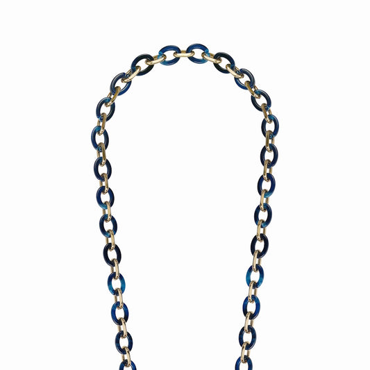 La Coque Française Cassy Long Phone Chain 120cm / Blue