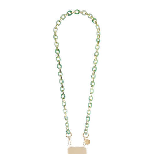 La Coque Française Cassy Long Phone Chain 120cm / Green