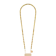 La Coque Francaise Liviya Long Phone Chain 120cm in Amber