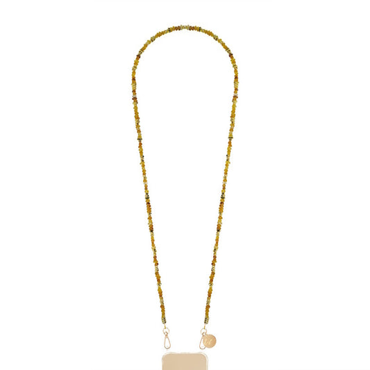 La Coque Française Liviya Long Phone Chain 120cm / Amber
