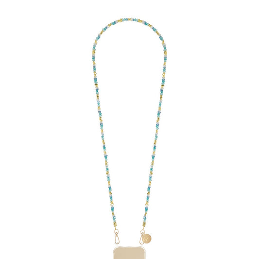 La Coque Française Liviya Long Phone Chain 120cm / Blue