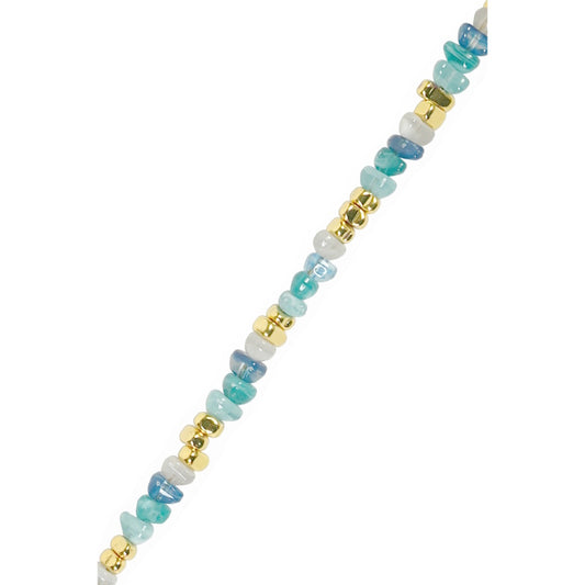 La Coque Francaise Liviya Long Phone Chain 120cm in Blue
