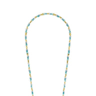 La Coque Francaise Liviya Long Phone Chain 120cm in Blue
