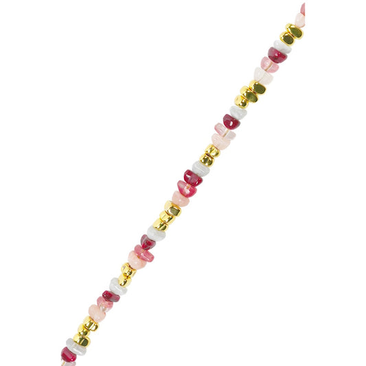 La Coque Francaise Liviya Long Phone Chain 120cm in Burgundy