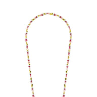 La Coque Francaise Liviya Long Phone Chain 120cm in Burgundy