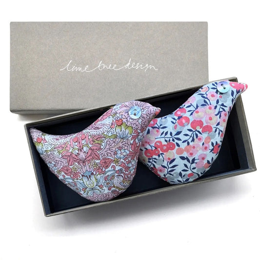 Lime Tree Design Box of 2 Lavender Birds - Pink Flamingo