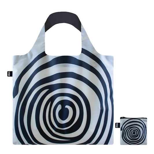 Loqi Recycled Bag - Louise Bourgeois Spiral / Black