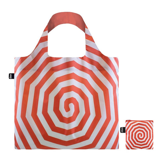 Loqi Recycled Bag - Louise Bourgeois Spiral / Red