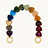 Louvini Paris Heart Bracelet Phone Chain in Multicolours