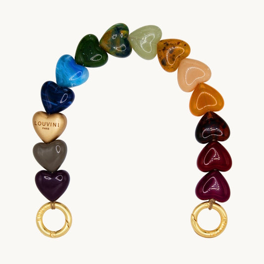 Louvini Paris Heart Bracelet Phone Chain / Multicolour