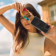 Louvini Paris Heart Bracelet Phone Chain in Rainbow Colours