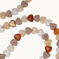 Louvini Paris Heart Phone Chain in Cappuccino