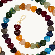 Louvini Paris Heart Phone Chain in Multicolours