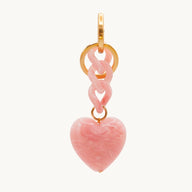 Louvini Pink Big Heart Key Ring and Bag Charm