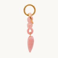 Louvini Pink Big Heart Key Ring and Bag Charm