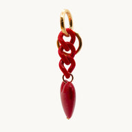 Louvini Red Big Heart Key Ring and Bag Charm