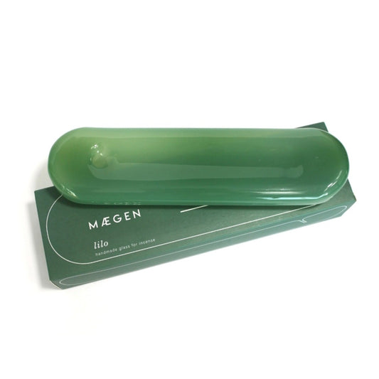 Maegen Lilo Glass Incense Stick Holder / Sea Green
