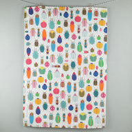 Bugs and Beetles pattern tea towel made from 100% cotton by Maggie Magoo Designs