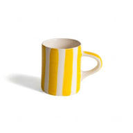 Musango Handmade Candy Stripe Pattern Espresso Cup Turmeric