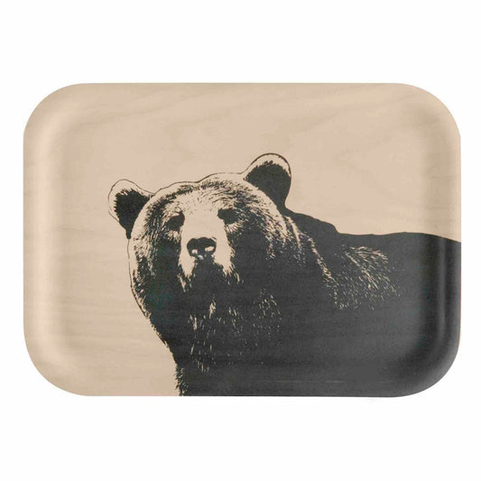 Nordic Tray - The Bear 27 x 20cm Handmade by Muurla