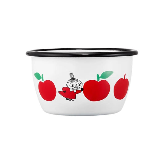 Muurla Moomin Enamel Bowl / Joyful Apples Red 3DL