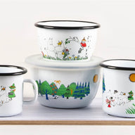 Muurla Enamel Moomin Bowl Moominvalley Colours 6DL