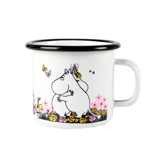 Muurla Enamel Moomin Mug Hug in White 2.5DL