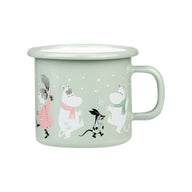 Muurla Moomin Enamel Mug Festive Spirits Green 2.5DL