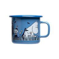 Muurla Enamel Moomin Mug Friends in Blue 2.5DL