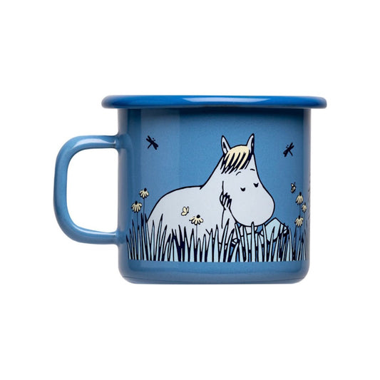 Muurla Enamel Moomin Mug Friends in Blue 2.5DL