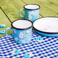 Muurla Enamel Moomin Mug Retro in Light Blue 2.5DL