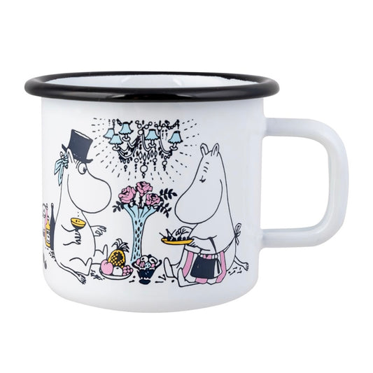 Muurla Enamel Moomin Mug Date Night White 3.7DL