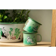 Muurla Enamel Moomin Mug In The Garden Boys 2.5DL