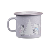 Muurla Enamel Moomin Mug Snowfall Lilac 2.5DL